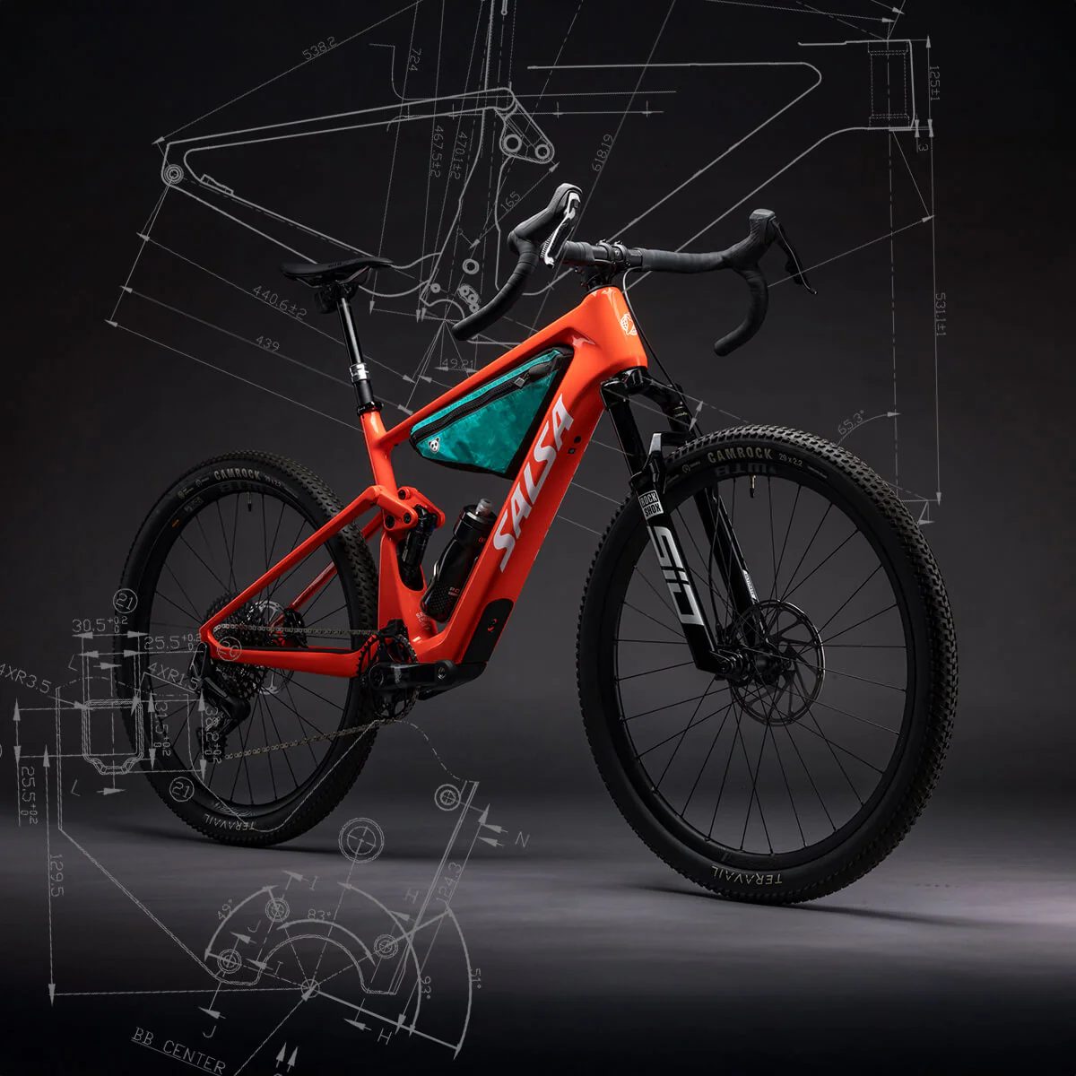 Salsa adventure bike on trail